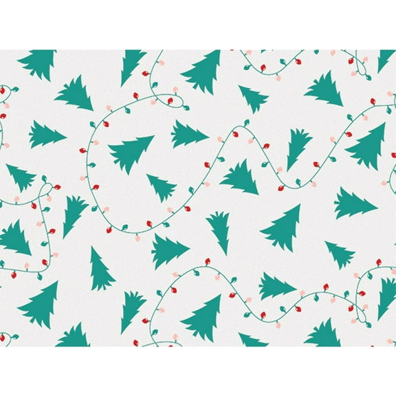 Christmas Trees and Lights Tissue Paper - 20in. X 30in. Size - 12 Sheets (p150712)