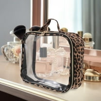 WASHWEPE 1Pack Pu Cloth Makeup Bag With Storage Function For