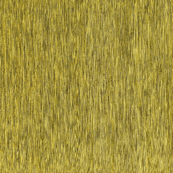 Ahgly Company Machine Washable Indoor Square Abstract Yellow Contemporary Area Rugs, 5' Square