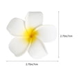 thumbnail image 4 of 24 pinzas para el pelo hawaianas estilo playero con flores de plumeria, accesorios hawaianos., 4 of 6