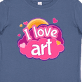 thumbnail image 4 of Inktastic Artist I Love Art Girls Baby T-Shirt, 4 of 5