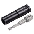 thumbnail image 1 of Unique Bargains Socket Accessory Set, 15mm Deep Socket 1/4' Hex Shank Impact Adapter with 1/2' Drive, 1 of 5