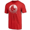 thumbnail image 2 of Men's Heather Red Boston Red Sox Cooperstown Collection Logo Tri-Blend T-Shirt, 2 of 3