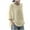 Beige, variant on Oalirro Womens Three Quarter Tops 3/4 Sleeve Casual Loose Fit Tunic Tops Scoop Neck T-Shirt