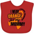 thumbnail image 3 of Inktastic I Wear Orange For My Mommy Leukemia Awareness Boys or Girls Baby Bib, 3 of 4