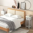 thumbnail image 6 of Resenkos 2-Tier Slim Nightstand Bedside Table, Built-in Drawer & Shelf Space-Saving for Bedroom - White, 6 of 9