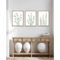thumbnail image 3 of Drsoum Framed Botanical Plant Canvas Wood Wall Art Light Green Sage Wall Decor Eucalyptus Leaf Picture for Bedroom Living Room Bathroom Office 12\u201dx 16\u201d x 3pcs, 3 of 6