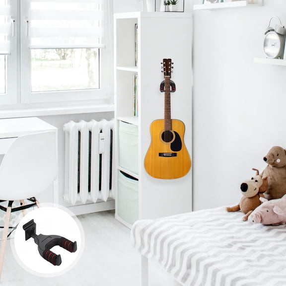 MLINS Selflocking Guitar Hanger Hook Wall Mount Display Acoustic Guitar Holder