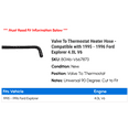 thumbnail image 2 of Valve To Thermostat Heater Hose - Compatible with 1995 - 1996 Ford Explorer 4.0L V6, 2 of 2