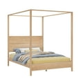 thumbnail image 3 of Haven Canopy Bed with Square Post and Wood Headboard (Queen), Blonde, 3 of 9