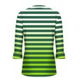 thumbnail image 3 of PuLe Women's Top Women's 3/4 Length Bell Sleeve Tunic Trendy Printed V-Neck Shirts Pleated Casual Work Loose Fit Blouse Tops, 3 of 4