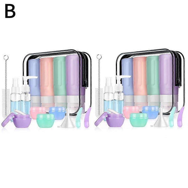 16 Pcs Silicone Bottles Set, Leak-Proof Design, Travel Size, TSA Approved