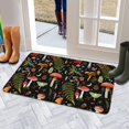 thumbnail image 4 of Mushroom Linen Non-slip Floor Mat, Entryway Doormat Durable Low-Profile Mat Home Decor, Throw Rugs Washable Kitchen Bathroom Laundry Bedroom Living Room Door Mat 30x17in, 4 of 5