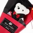 thumbnail image 2 of Graduation Artificial Flower Bouquet Mini Plush Graduation Bear Bouquet Ornament, 2 of 5