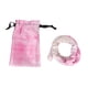 thumbnail image 2 of Corbata para el pelo con rastas flexibles soporte para cola de caballo con cierre en espiral ajustable elegante elegante color rosa para fiesta ANGGREK Otros, 2 of 8