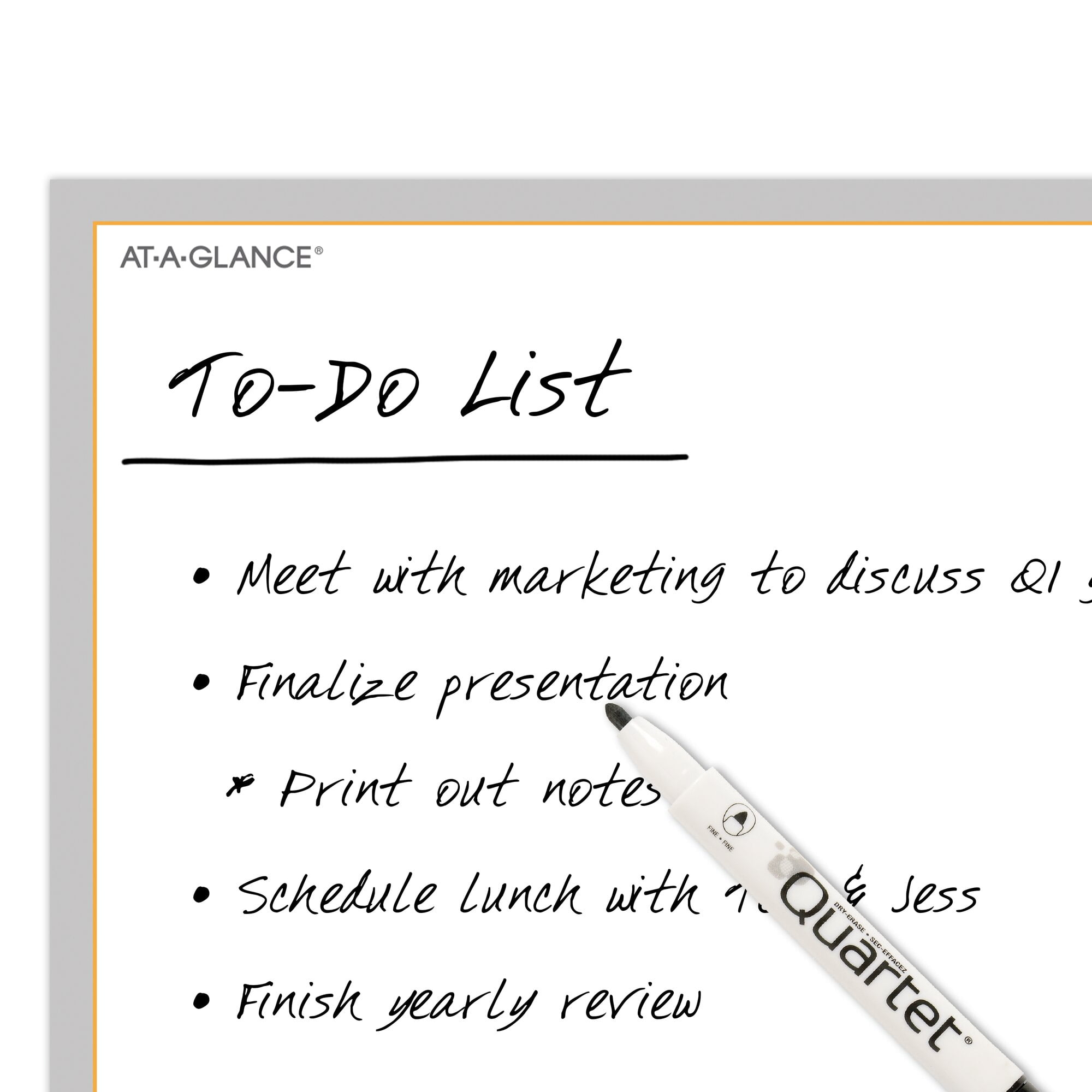 AT-A-GLANCE Undated WallMates Dry-Erase Writing Surface, Self-Adhesive, Extra Large, 36" x 24"