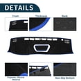 thumbnail image 4 of Unique Bargains Dash Cover for Nissan Frontier Non-Slip | Center Console Dash Cover Mat Black Blue 1 Pcs, 4 of 6