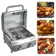 thumbnail image 7 of Bestfire 20" Tabletop Gas Grill 2 Burners, 20,000 BTUs Stainless Steel Portable Propane Grill with Legs for Outdoor Patio Backyard Camping, Tailgating, and RV Trips, 7 of 7