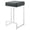 Black/Chrome, variant on Gervase Square Counter Height Stool Grey and Chrome