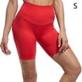 thumbnail image 2 of Pantalones cortos de yoga para mujer, pantalones deportivos para mujer, pantalones cortos de ciclista antiexposición para mujer S rojo, 2 of 8