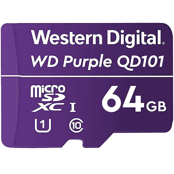 Western Digital Purple SC QD101 Ultra Endurance microSD Card 64GB - WDD064G1P0C