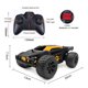 thumbnail image 4 of 1/22 escala 2WD Monster Truck alta velocidad 2,4 GHz 14 km/h RC coche todoterreno para adultos Tmvgtek libre de BPA, 4 of 8