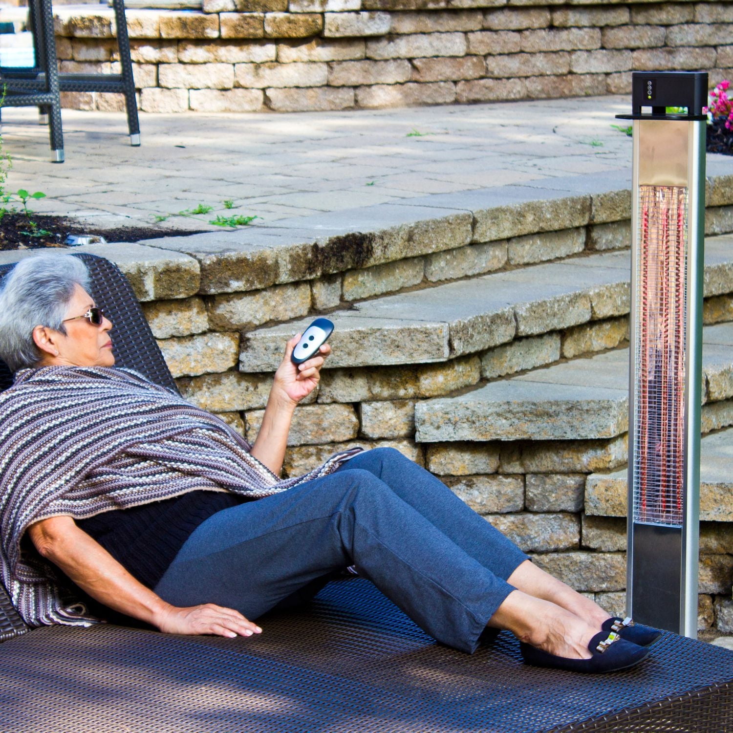 ENERG+ Freestanding Infrared Electric Patio Heater HEA-215110CVR