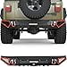 thumbnail image 3 of OEDRO Off Road Rear Bumper Combo Compatible with 1987-2006 Jeep Wrangler TJ & YJ & LJ, Full Width Back Bumper with Hitch Receiver & 2 x D-Rings, Textured Black, 3 of 4