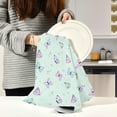 thumbnail image 5 of GZHJMY 6 Pack Butterfly and Flower Kitchen Towels, Soft Highly Absorbent Dish Towels Reusable Tea Towels Set, 28"x 18", 5 of 6