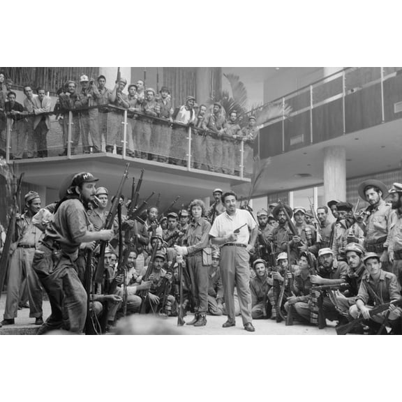 24x36 gallery poster, Victorious rebels in the Havana Hilton, January 1959 during Cuban Revolution