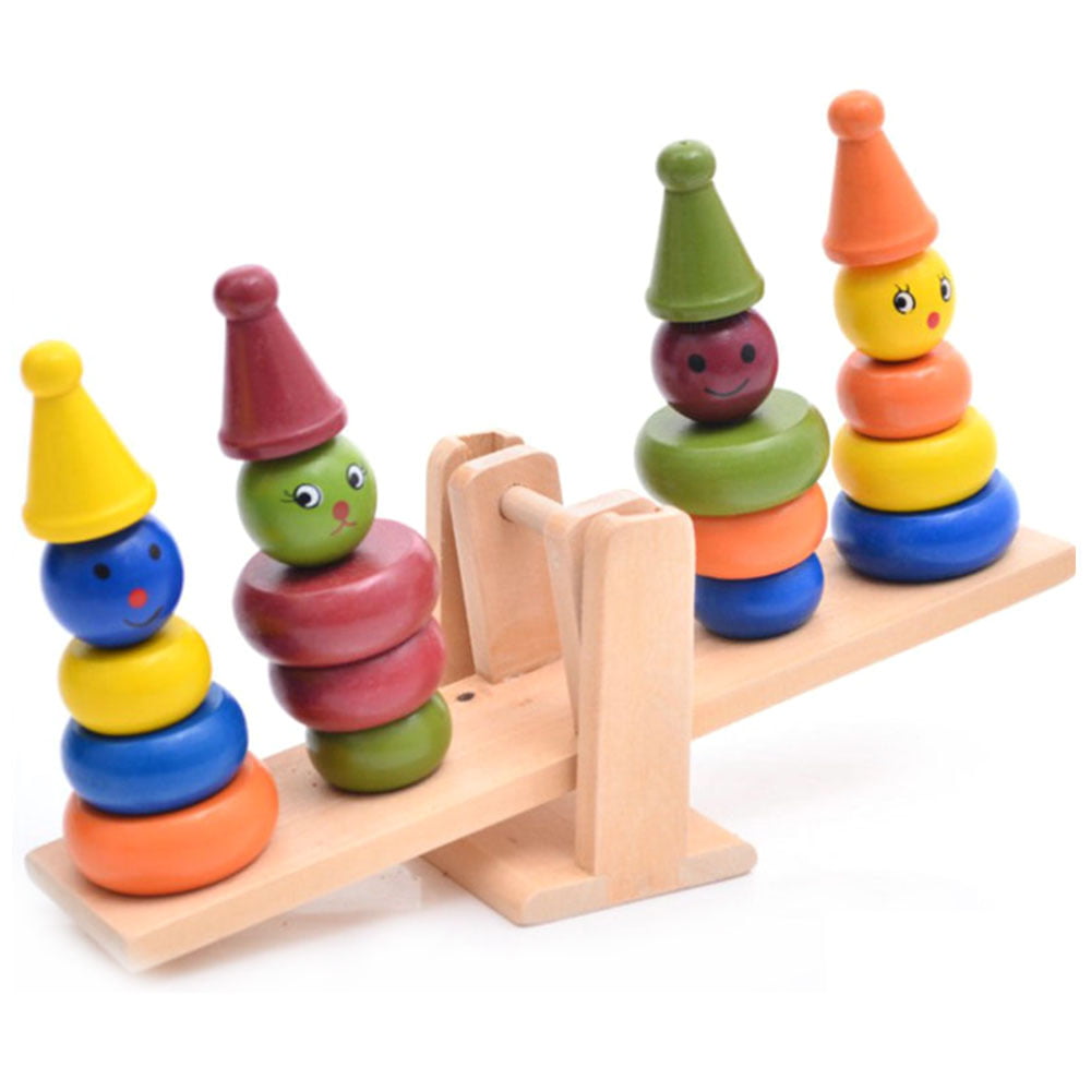 Baby Toy Montessori Wooden Balance Beam Weighing Scale Sensorial Early 
