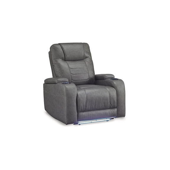 Signature Design by Ashley Schooner Rocks Gray Power Recliner