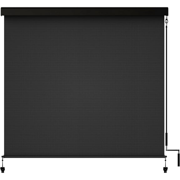 Royalcraft 6 x 6 Inches Outdoor Black Sun Shades Canopy, Waterproof UV Block Protection