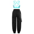 thumbnail image 2 of vastwit Kids Girls Jogger Pants Dance Outfits Sports Crop Tops 2 Piece Set for Jaz Hip Hop Street Leaf 14, 2 of 7