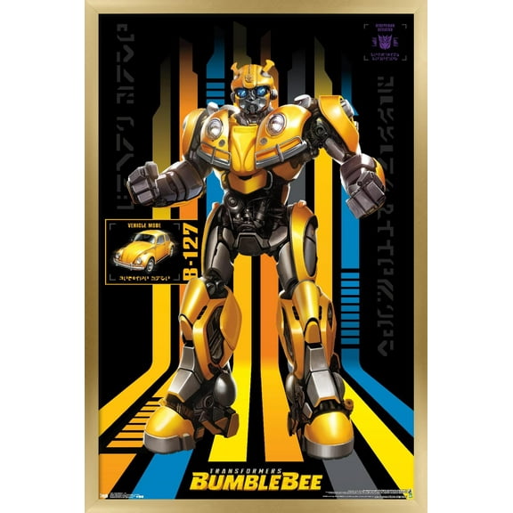 Hasbro Transformers: Bumblebee - 127 Wall Poster, 14.725" x 22.375", Framed