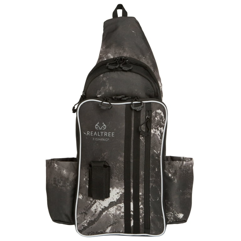 Realtree Tackle Sling Midnight with 3600 Utility Box, Adjustable