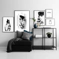 thumbnail image 3 of Carteles de lienzo de París para decoración de sala de estar, impresiones de Perfume, pinturas artísticas de pared, moda moderna, Sexy, Super Girl, negro, blanco, 3 of 4