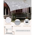 thumbnail image 4 of Sun Shade Sail 8'x10' Kitchen Tools Rectangle Sun Shade Sails Canopy Waterproof Grey Utensils Pots Pans Spoon Fork Outdoor Sunshades Sand UV Block Cover Shades Cloth for Patio Backyard Garden Deck, 4 of 9