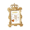 thumbnail image 4 of Marco de fotos con corona dorada moderna, marco de decoración para habitación infantil y sala de estar. Rectángulo de 6 pulgadas, 4 of 9