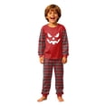 thumbnail image 3 of OIOLOYJM Family Halloween Matching Pajamas | Spooky Pumpkin Print Holiday Party Classic Fit Lounge Sleepwear Cozy Casual Long Sleeve Costumes with Pockets for Indoor Outdoor Activities Kids 8 Years, 3 of 5