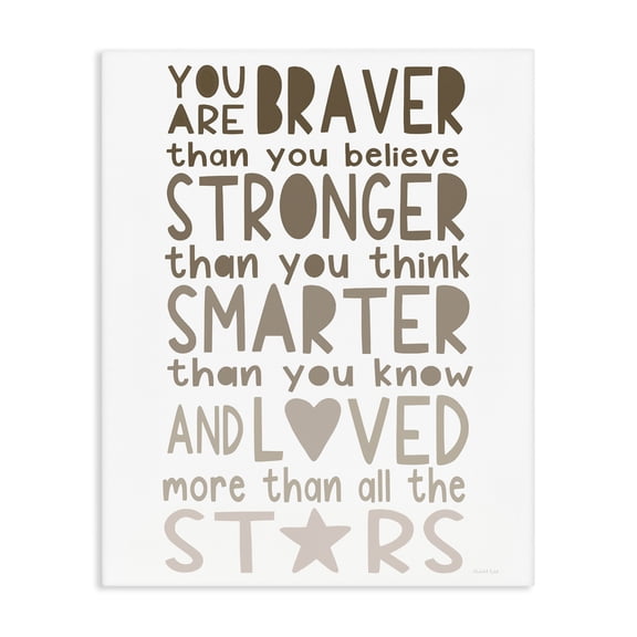 Stupell Industries Bohemian Loved More Than The Stars Canvas Art, 16 x 20, by Elizabeth Tyndall