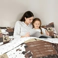 thumbnail image 5 of Manfei Rustic Horse Animal Bedding Comforter Set for Adult, Hippie Aztec Twin Comforter Sets, Southwestern Theme Reversible Bedding Set, Luxury Bedroom Decor, 2-Piece, 5 of 9