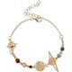 thumbnail image 1 of Pulsera tobillera YOOE Ocho Planetas Universo. Cadena ajustable chapada en oro, pulsera espacial galáctica, sistema solar, joyería espacial para mujeres y niñas., 1 of 5
