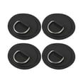 thumbnail image 1 of 4uds 11cm Negro D Anillo Parche Almohadilla PVC Inoxidable Acero para Surf Tabla, 1 of 1