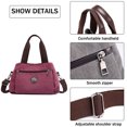 thumbnail image 3 of Hobo Handbags Bolso bandolera de lona para mujer, bolsos de mano con múltiples compartimentos, 3 of 6
