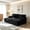 Black, variant on AUU 82" Oversized Double Chaise Lounge Sleeper Sofa Bed with USB Ports & Cup Holders – Plush Upholstered Daybed with 2 Pillows for Living Room, Guest Room, or Apartment