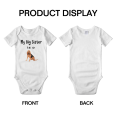 thumbnail image 3 of My Big Sister Is A Bloodhound Dog Cute Newborn Clothes For Boy Girl Unisex, 3 of 5