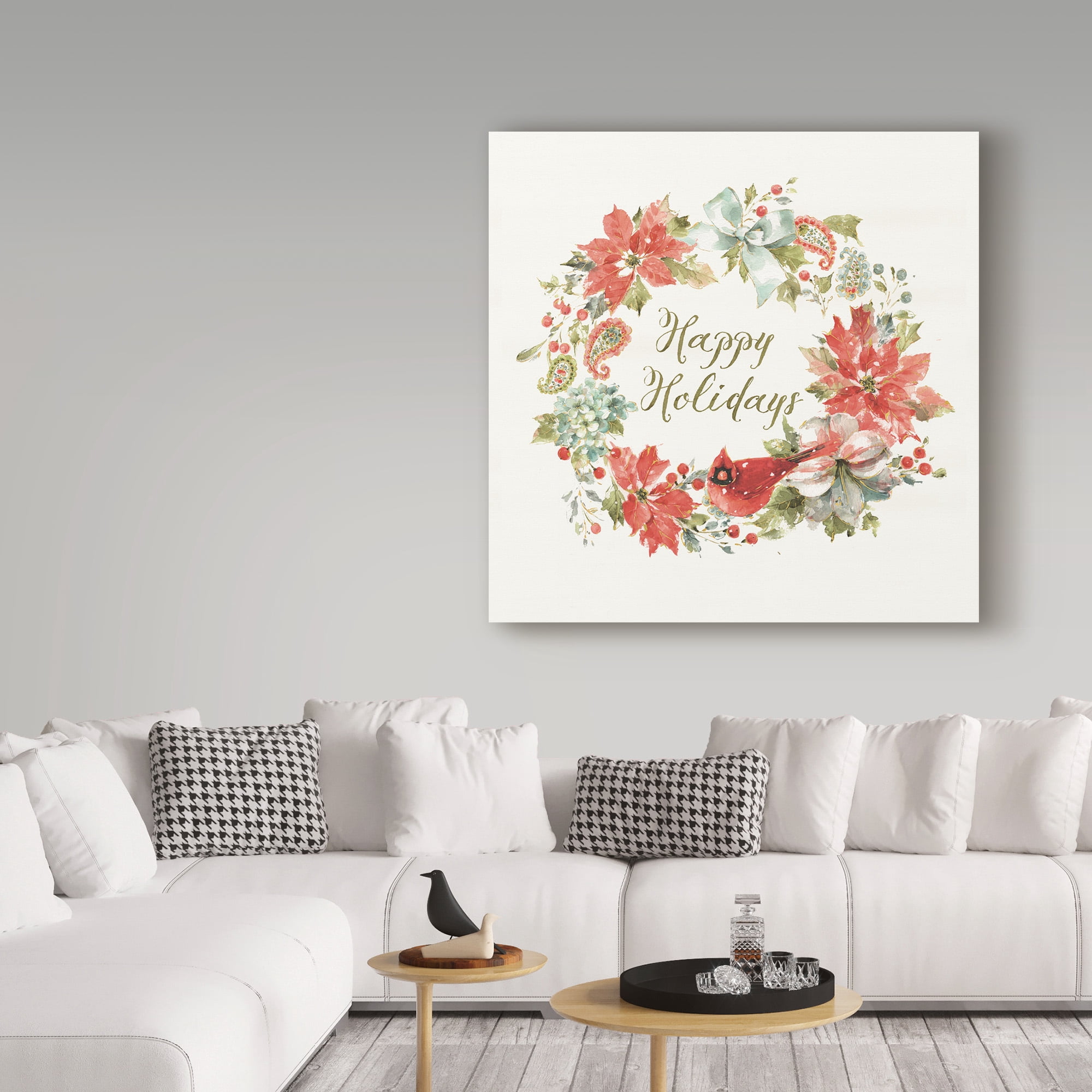 Trademark Fine Art 'Home for the Holidays Happy' Canvas Art by Lisa Audit