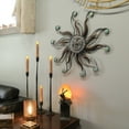 thumbnail image 3 of Zeckos Copper Finish Metal Sun Face Hanging Wall Décor, 3 of 9