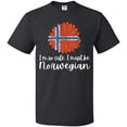 thumbnail image 3 of Inktastic I'm So Cute, I Must be Norwegian Sunflower Norway Flag T-Shirt, 3 of 5